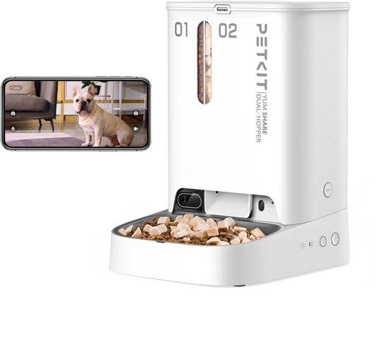 PetKit YumShare P591 - Voederset voor huisdieren - Hond - YumShare Dual-Hopper