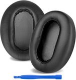 Dailygoody - Coussinets d'oreille de remplacement - Noir - Cuir - Utilisable pour Sony MDR-ZX310