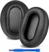 Dailygoody - Coussinets d'oreille de remplacement - Noir - Cuir - Utilisable pour Sony MDR-ZX310