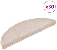 vidaXL - Trapmatten - 30 stuks - 56x17x3 cm - Taupe - Halfrond