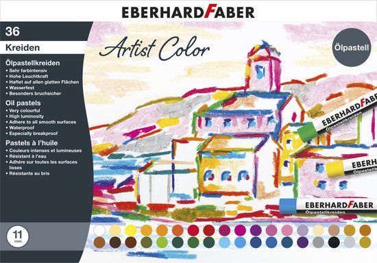 Eberhard Faber Artist Color Oliepastelkrijt - 36 stuks - Assorti