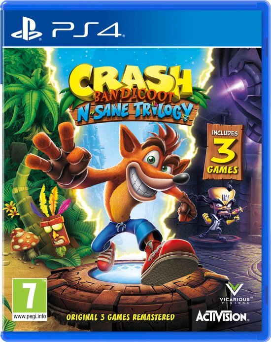 Sony Crash Bandicoot N. Sane Trilogy, PS4 PlayStation 4