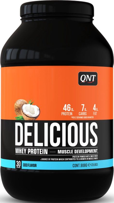QNT Delicious Whey Protein Kokosnoot 908 g