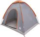 vidaXL Tunneltent Polyester Grijs en Oranje
