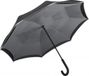 Fare Contrary 7715 paraplu coupe-vent noir gris