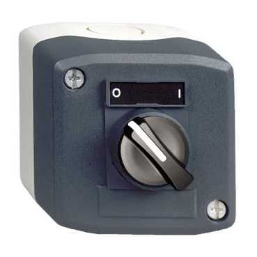 Schneider Electric XALD134 Drukknopkast met keuzeschakelaar - Zwart - 1NO - I/O - Harmony