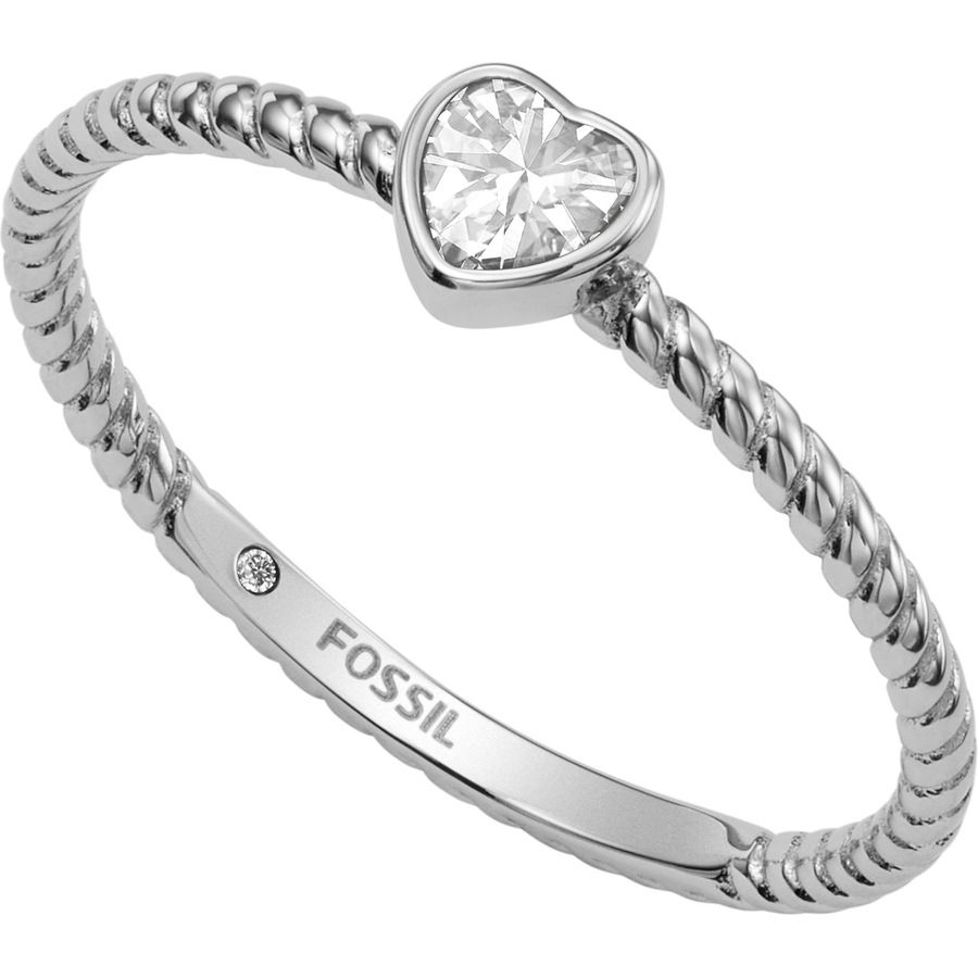 Fossil Damesring Edelstaal zilver Ring - Zilver