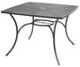 Table de jardin en métal 100cm meubles de jardin table en métal table de balcon table de terrasse gris
