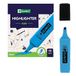 D.RECT 1128 markeerstift met schuine punt 12 Stuk blauw