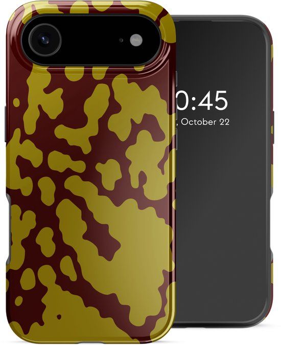 Selencia Hoesje - Geschikt voor Apple iPhone 17 Air - Backcover geschikt voor MagSafe - Moo'd Olive Dust