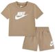 Nike Club T-shirt à manches courtes pour enfants Beige 6-7 Ans Unisexe Coton