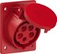Prise CEE / prise de panneau de commande CEE 16A, 5 pôles, IP44, 415-6 – modèle d'angle