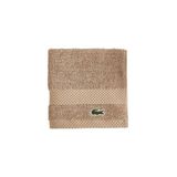 Lacoste Heritage Supima katoenen wasdoek, zand, 33 x 33 cm