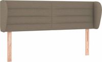 VidaXL Hoofdbord Taupe 147x23x78/88 cm Stof