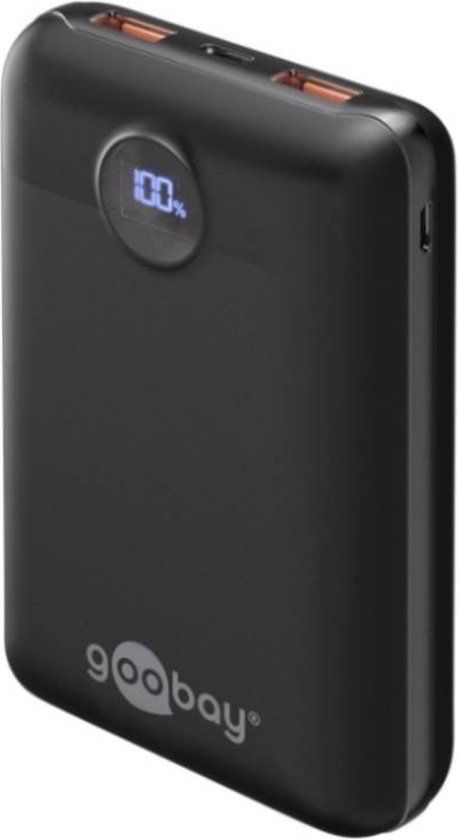 Goobay Power Bank 20.000mAh - 22,5W Fast Charge - Zwart