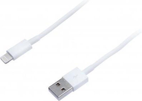 Connect IT CI-559 mobiele telefoonkabel USB A Lightning Wit 2 m