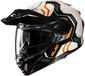 HJC i80 Velly Zwart Wit Oranje Adventure Motorhelm