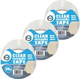 DID - Verpakkingstape - Transparant - 3 stuks - 50 meter x 48 mm