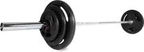 VirtuFit Olympische Gietijzeren Halterset - 90 kg - Zwart