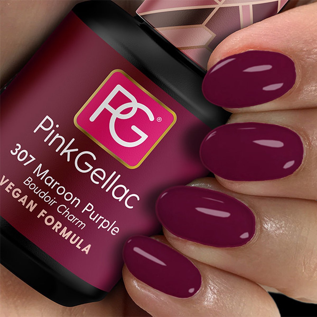 Pink Gellac - Maroon Purple - Gellak - Vegan - Paars - Glanzend - 15ml