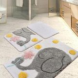 Set mat set (3-delig) wit met olifant