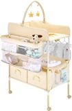 VEVOR Opvouwbare Verschoontafel met Zijmand Hangstang Beige
