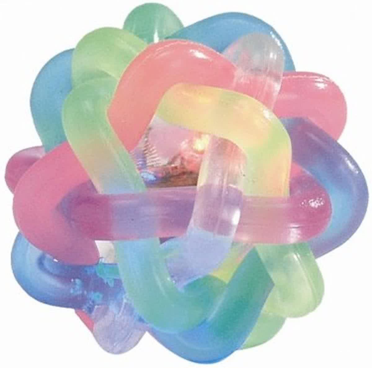 Beeztees Lichtbal+Knipperlicht - Kattenspeelgoed - 6 cm