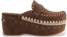 Mou Sabots en cuir suède marron femme 39