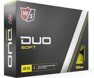 Wilson Staff DUO Soft Golfballen 2023 - Geel - 12 Stuks