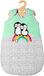 Heless 2194 - slaapzak voor poppen in pinguïn stippendesign, met pinguïnprint en klittenbandsluiting, knuffelzacht, maat 35-50 cm