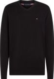 Tommy Hilfiger Heren Essential Cotton Crew Neck Pullover Zwart XXL