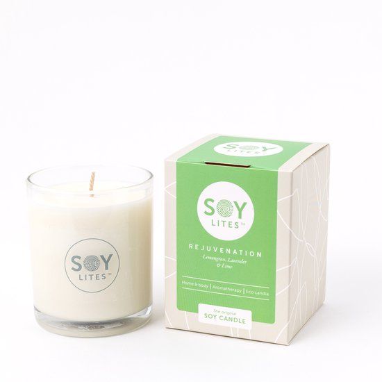 SoyLites Soy Geurkaars Rejuvenation - Lemongrass, Lavender & Lime