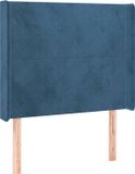 VidaXL Hoofdeind & Voeteind Donkerblauw