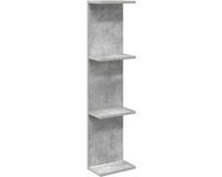 vidaXL Wandplank Betongrijs 25 x 15 x 100 cm Bewerkt hout