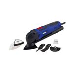 DEDRA Multifunctioneel gereedschap, 300W multitool voor snijden en slijpen, 15.000-22.000 tpm, met 9 accessoires, veelzijdig gereedschap voor snijden en verwijderen.