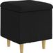 vidaXL Ottoman met opbergruimte zwart 40 x 40 x 45 cm stof