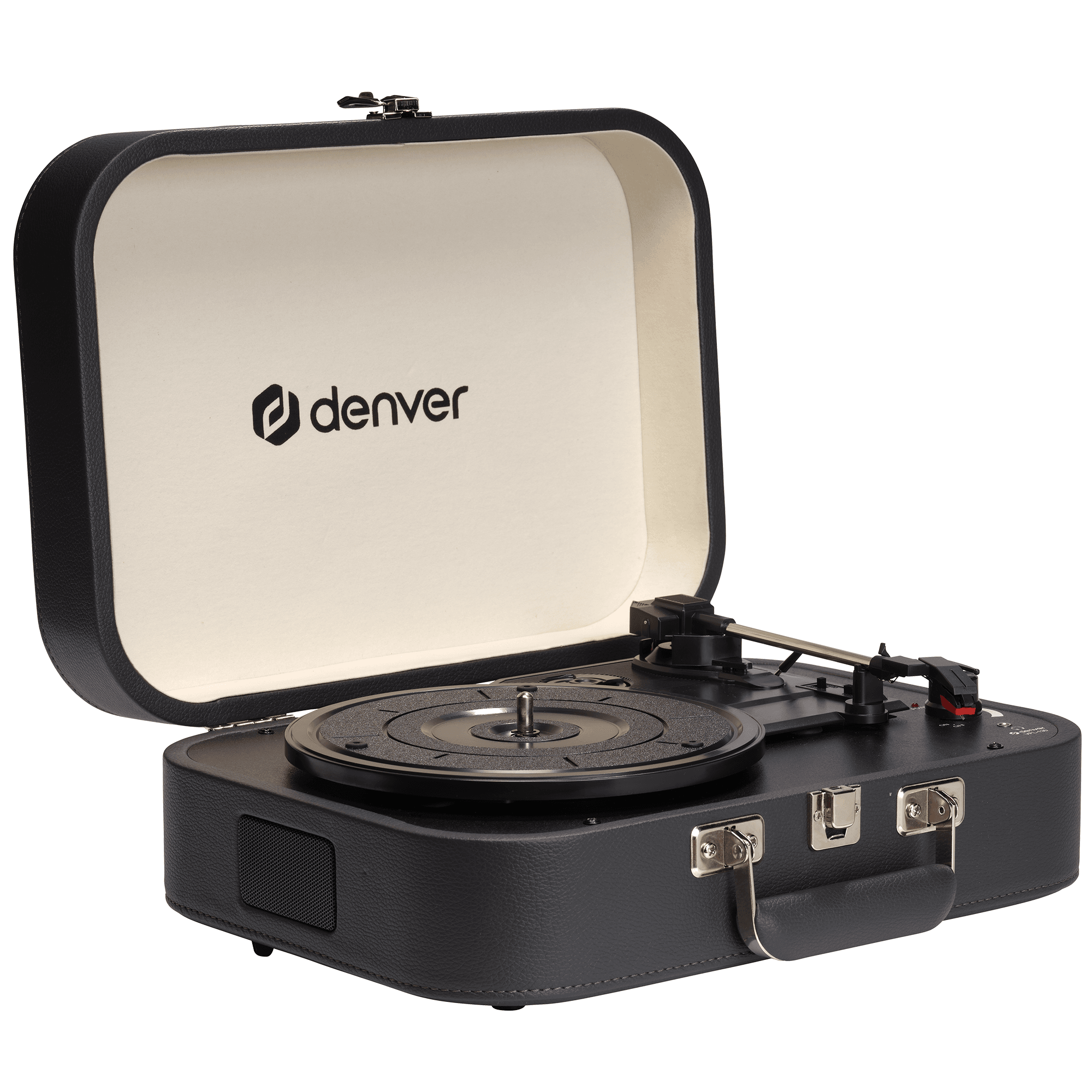 Denver VPL130 Platenspeler - Retro Design, Ingebouwde Speakers, USB, Auto-stop