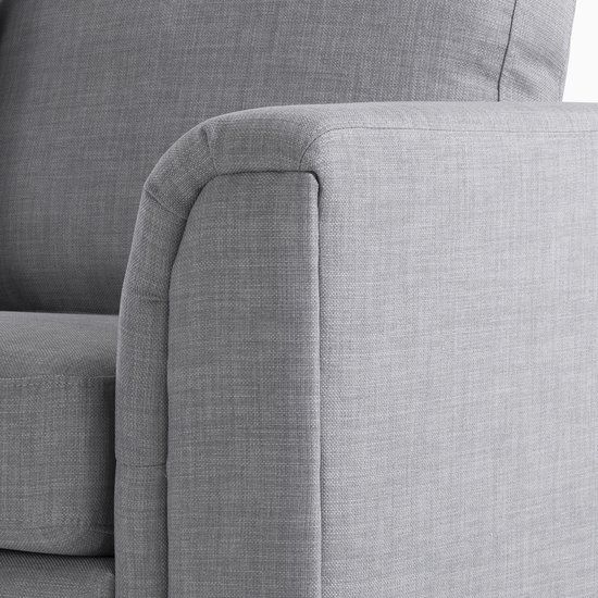 Beliani Oslo Hoekbank - Lichtgrijs - Rechts - 270 cm - Stof