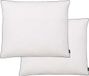 vidaXL Kussens 2 stuks 70x60 cm wit dons-/verenvulling
