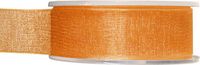 Merkloos Santex Oranje Organza Sierlinten 2,5 cm x 20 meter