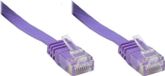 Patchkabel Cat. 6, 2 meter, U/UTP, plat, paars, RJ45