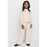 Mango Kids wide leg casual broek - beige