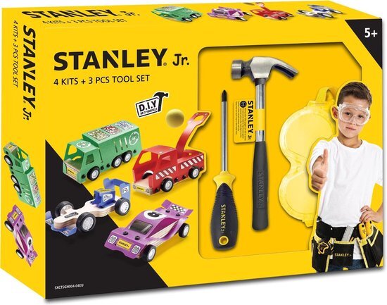 Stanley U001-K04-T03-SY Junior Tool Set & Vehicle Kit