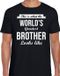 Bellatio Decorations Shoppartners Bv Worlds Greatest Brother Cadeau T-shirt Zwart Heren M