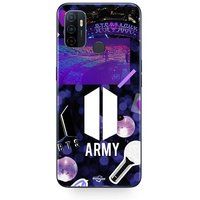 Maniacase Etui Oppo A32 BTS leger logo Bangtan Subs