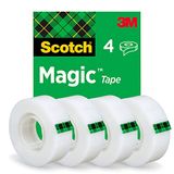 Scotch Magic Tape, 4 rollen, 19 mm x 33 m