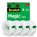 Scotch Magic Tape, 4 rollen, 19 mm x 33 m