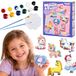 WOOPIE DIY Paint Craft Kit: maak gipsen beeldjes en schilder ze - Eenhoornset