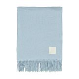 Scandi Living Plaid en coton Loom 125x170 cm bleu ciel