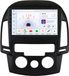 Happiq Autoradio met Bluetooth et CarPlay pour Hyundai i30 (2006-2011) - Double Din Système de Navigation Stéréo - 3 Go RAM 32 Go Stockage
